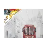 OBRAZ NA PŁÓTNIE TRAM-A- 80X3X80 cm